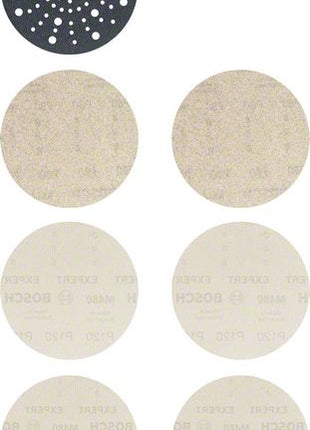 Bosch Expert M480 Starter Set Juego de hojas de lija con estructura de malla, 7 piezas, 150 mm (2608901203), abrasivo de malla para lijadoras excéntricas