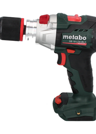 Metabo SB 18 LTX BL I Perceuse à percussion sans fil 130 Nm 18 V Brushless + 2x Batteries 4,0 Ah + Chargeur + Coffret metaBOX + Set d'embouts 32 pcs.