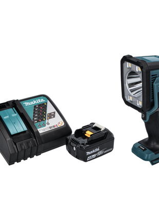 Makita DML 812 RM1 Akumulatorowa latarka ręczna LED 18 V 1250 lm + 1x akumulator 4,0 Ah + ładowarka