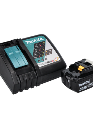Makita DML 812 RG1 Akku LED Handstrahler Taschen Lampe 18 V 1250 lm + 1x Akku 6,0 Ah + Ladegerät