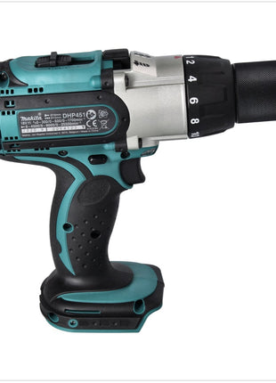 Makita DHP 451 RF Cordless Hammer Driver Drill 80 Nm 18V + 2x Batteries 3,0 Ah + Charger