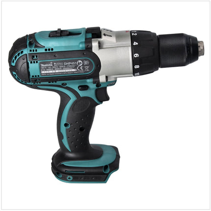 Makita DHP 451 RF Perceuse-visseuse à percussion sans fil 80 Nm 18V  + 2x Batteries 3,0 Ah + Chargeur
