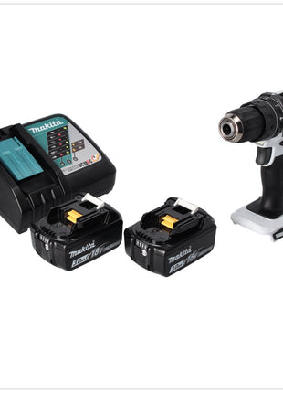 Makita DHP 482 RF W Akku Schlagbohrschrauber 18 V 62 Nm + 2x Akku 3,0 Ah + Ladegerät - Toolbrothers