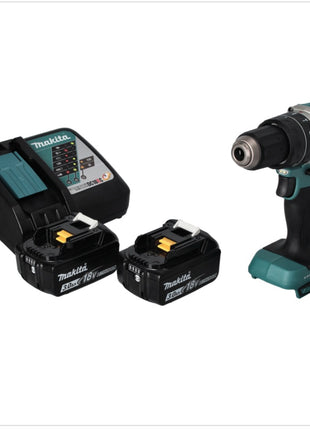 Akumulatorowa wiertarko-wkrętarka udarowa Makita DHP 484 RF 18 V 54 Nm bezszczotkowa + 2x akumulator 3,0 Ah + ładowarka