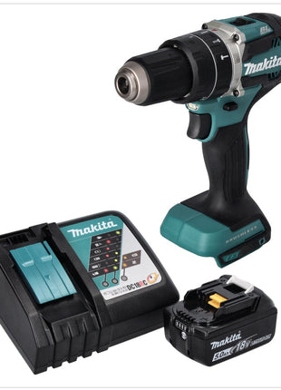 Trapano a percussione a batteria Makita DHP 484 RT1 18 V 54 Nm brushless + 1x batteria ricaricabile 5,0 Ah + caricabatterie