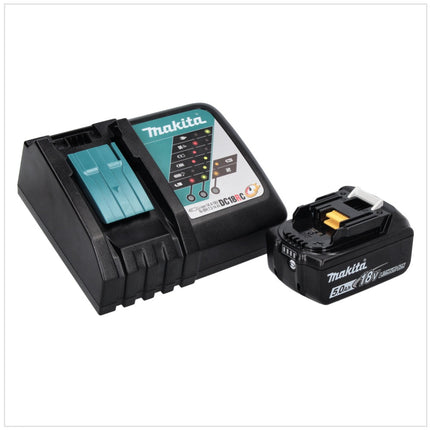 Makita DHP 484 RT1 Perceuse-visseuse à percussion sans fil 18 V 54 Nm brushless + 1x Batterie 5,0 Ah + Chargeur