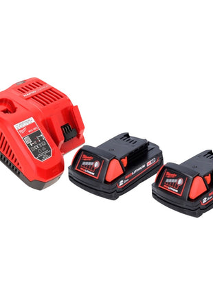 Llave de impacto a batería Milwaukee M18 FID2-202FC TX 18 V 1/4" 226 Nm + 2x baterías 2.0 Ah + cargador + maletín TX