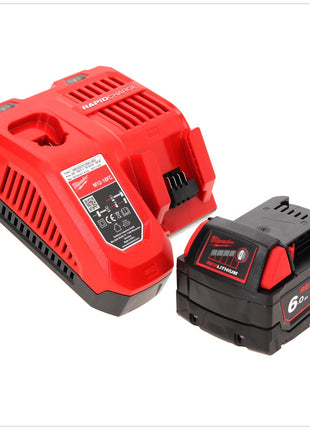 Milwaukee M18 BLID2-601FC TX Atornillador de impacto inalámbrico 18 V 180 Nm 1/4" sin escobillas + 1x batería 6,0 Ah + cargador + maletín TX