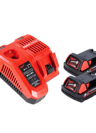 Milwaukee M18 FPD2-202FC TX Akku Schlagbohrschrauber 18 V 135 Nm Brushless + 2x Akku 2,0 Ah + Ladegerät + TX Koffer