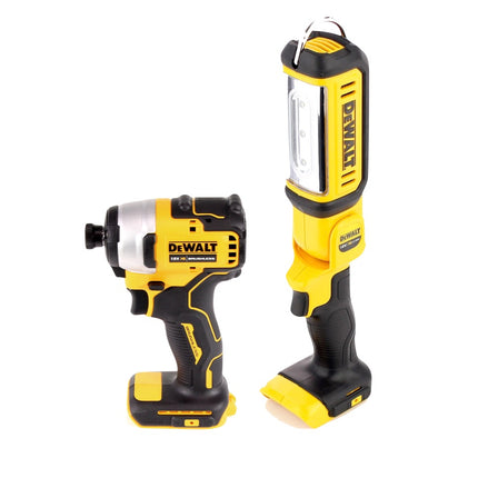 DeWalt DCF809P1TX Visseuse à choc sans fil 18V Brushless + DCL050 Lampe sans fil 18V + 1x Batterie 5,0Ah + Chargeur + Coffret TX