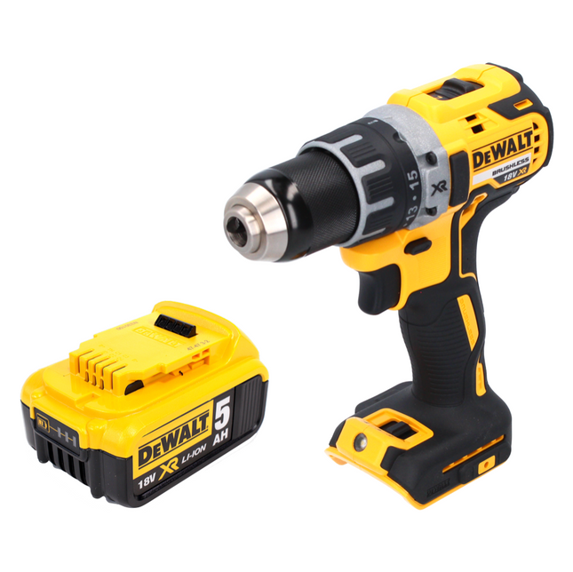 Trapano avvitatore a batteria DeWalt DCD 791 N 18 V 70 Nm Brushless + 1x batteria 5,0 Ah - senza caricabatteria
