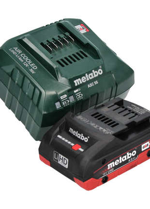 Metabo SB 18 LT BL Perceuse à percussion sans fil 75 Nm 18V Brushless + 1x Batterie 4,0 Ah + Chargeur + Coffret MetaBOX + Set d'embouts 32 pcs.