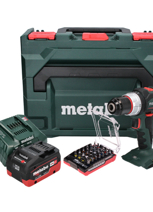 Metabo SB 18 LT BL Akku Schlagbohrschrauber 18 V 75 Nm Brushless + 1x Akku 5,5 Ah + Ladegerät + 32 tlg. Bit Set + metaBOX