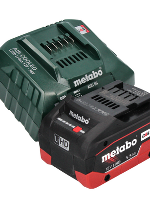 Metabo SB 18 LT BL Akku Schlagbohrschrauber 18 V 75 Nm Brushless + 1x Akku 5,5 Ah + Ladegerät + 32 tlg. Bit Set + metaBOX