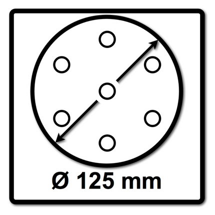 Makita Stützteller Schleifteller 125 mm ( 197922-4 ) für Exzenterpolierer DPO / PO
