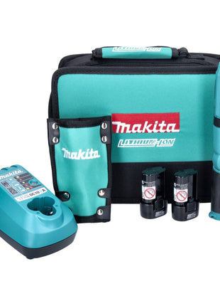 Makita TD 022 DSE Visseuse à chocs articulée 7.2 V 25 Nm + 2x Batteries 1.5 Ah + Chargeur + Sacoche