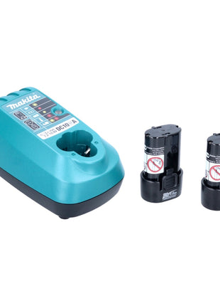 Makita TD 022 DSE Visseuse à chocs articulée 7.2 V 25 Nm + 2x Batteries 1.5 Ah + Chargeur + Sacoche