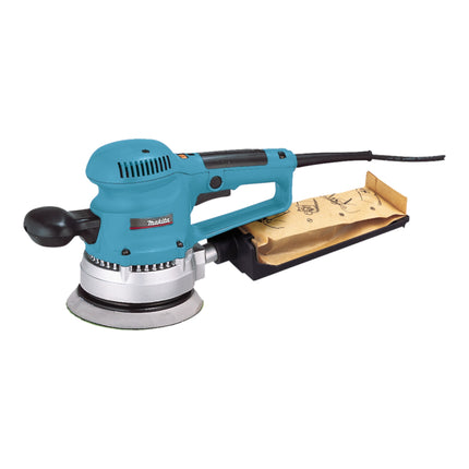 Makita BO 6030 JX Ponceuse excentrique 310 watts 150 mm + papier abrasif + Makpac