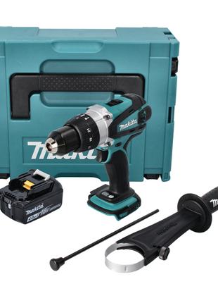 Makita DHP 458 M1J trapano a percussione a batteria 18 V 91 Nm + 1x batteria ricaricabile 4,0 Ah + Makpac - senza caricabatterie