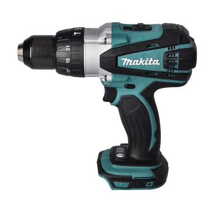 Makita DHP 458 M1J Perceuse-visseuse à percussion sans fil 18 V 91 Nm + 1x batterie 4,0 Ah + Makpac - sans chargeur