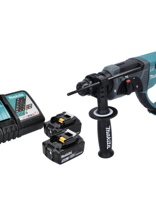Makita DHR 202 RT cordless combi hammer 18 V 2.0 J SDS Plus + 2x rechargeable battery 5.0 Ah + charger