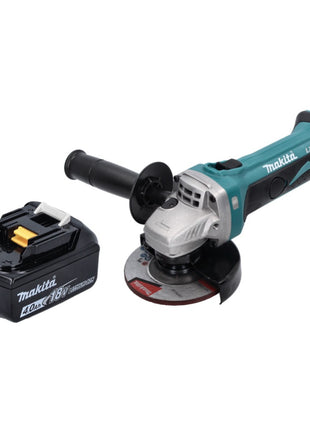 Makita DGA 452 M1 cordless angle grinder 18 V 115 mm + 1x rechargeable battery 4.0 Ah - without charger