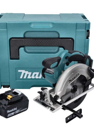 Makita DSS 611 T1J Cordless circular saw 18 V 165 mm + 1x battery 5.0 Ah + Makpac - without charger