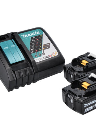 Sega circolare a batteria Makita DSS 611 RT 18 V 165 mm + 2x batterie 5,0 Ah + caricabatterie