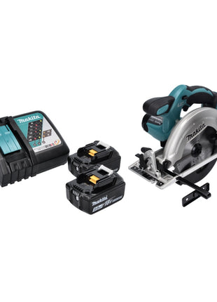 Sega circolare a batteria Makita DSS 611 RT 18 V 165 mm + 2x batterie 5,0 Ah + caricabatterie