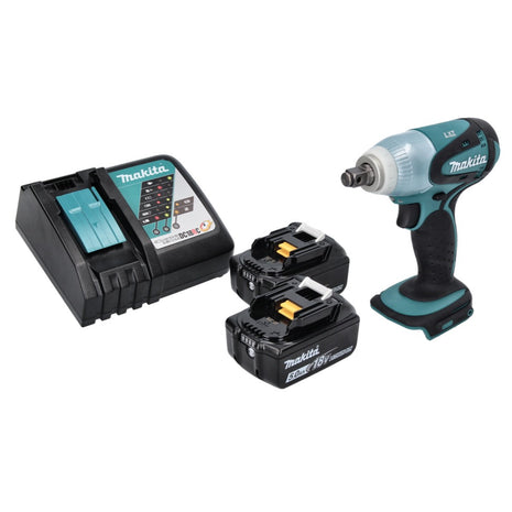 Avvitatore a impulsi a batteria Makita DTW 251 RT 18 V 230 Nm 1/2" + 2x batteria ricaricabile 5,0 Ah + caricatore