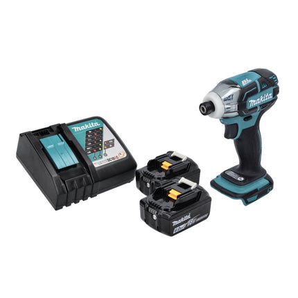 Avvitatore a impulsi a batteria Makita DTS 141 RG 18 V 40 Nm 1/4" brushless + 2x batteria ricaricabile 6,0 Ah + caricabatterie