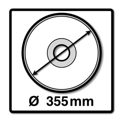 Metabo CS 23-355 2300 W Meuleuse à tronçonner 355 mm (602335850) + 1x Disque à tronçonner