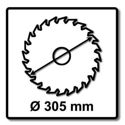 Makita CMSXF305100G Sega circolare SPECIALIZED EFFICUT 305 x 2,15 x 30 mm ( B-67321 ) - 100 denti, per legno