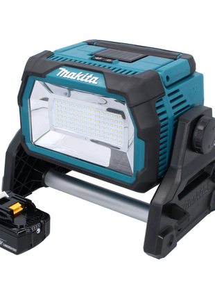 Makita DML 809 T1 Faro da costruzione LED a batteria 18 V 10000 lm + 1x batteria ricaricabile 5,0 Ah - senza caricabatterie