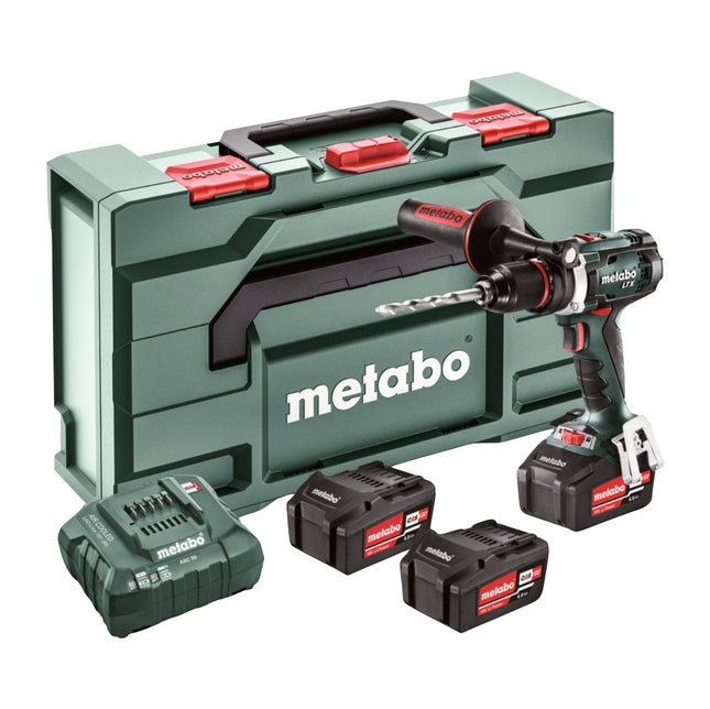 Metabo BS 18 LTX Impuls Set Trapano avvitatore a batteria 18V 110Nm ( 602191960 ) + 3x Batterie 4,0 Ah + Caricabatterie + Valigetta metaBOX