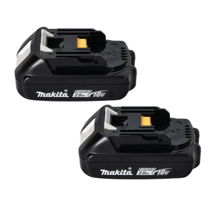 Makita Power Source Kit 18 V mit 2x BL 1820 B 2,0 Ah Akku ( 197254-9 ) + DC 18 SH Doppel Ladegerät ( 199687-4 )