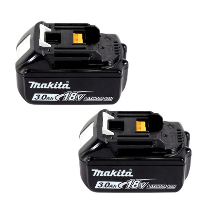 Makita Power Source Kit 18 V avec 2x BL 1830 B batterie 3,0 Ah ( 197599-5 ) + DC 18 SH chargeur double ( 199687-4 ) + Makpac