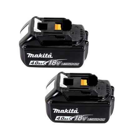 Makita Power Source Kit 18 V mit 2x BL 1840 B 4,0 Ah Akku ( 197265-4 ) + DC 18 SH Doppel Ladegerät ( 199687-4 )