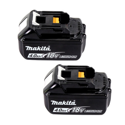 Makita Power Source Kit 18 V avec 2x BL 1840 B batterie 4,0 Ah ( 197265-4 ) + DC 18 SH chargeur double ( 199687-4 ) + Makpac