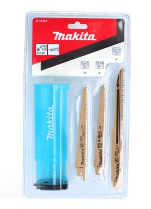 Makita Reciprosägeblatt Sortiment A 152 - 203 mm 6 tlg. ( B-44432 ) für Holz - Toolbrothers