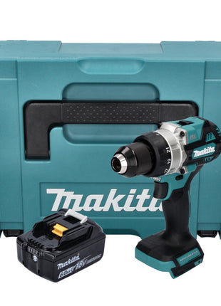 Makita DDF 486 G1J cordless drill driver 18 V 130 Nm brushless + 1x rechargeable battery 6.0 Ah + Makpac - without charger