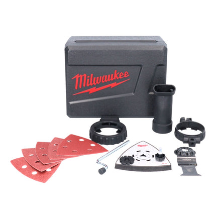 Milwaukee M18 FMT-201X FUEL Battery Multitool 18 V Brushless + 1x batterie 2,0 Ah + chargeur + 7 pcs. tools Set d'accessoires + HD Box