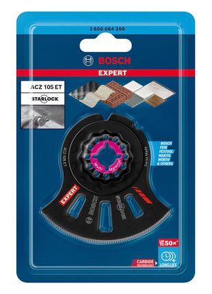 Bosch EXPERT Multi Material ACZ 105 ET Lames de scie segment Starlock 105 mm - 5 pièces
