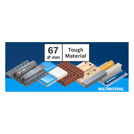 Bosch EXPERT Tough Material Sega a tazza 67 x 60 mm Carburo ( 2608900432 ) Universal - Successore del 2608594175