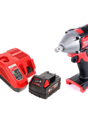 Milwaukee M18 BIW12-601FC Akku Schlagschrauber 18 V 240 Nm 1/2" + 1x Akku 6,0 Ah + Ladegerät