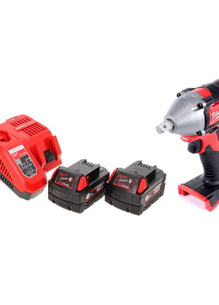 Milwaukee M18 BIW12-602FC Akku Schlagschrauber 18 V 240 Nm 1/2" + 2x Akku 6,0 Ah + Ladegerät