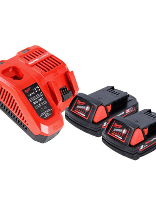 Milwaukee M18 BIW12-202FC Akku Schlagschrauber 18 V 240 Nm 1/2" + 2x Akku 2,0 Ah + Ladegerät