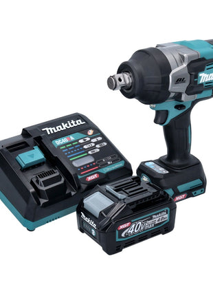 Makita TW 001 GM101 Avvitatore a impulsi a batteria 40 V max. 1800 Nm Brushless XGT + 1x batteria ricaricabile 4,0 Ah + caricabatterie