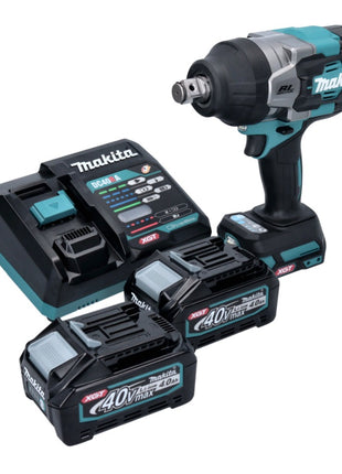 Makita TW 001 GM201 Avvitatore a impulsi a batteria 40 V max. 1800 Nm Brushless XGT + 2x batteria ricaricabile 4,0 Ah + caricabatterie