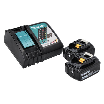 Makita DHP 486 RG trapano a percussione a batteria 18 V 130 Nm brushless + 2x batteria ricaricabile 6,0 Ah + caricabatterie